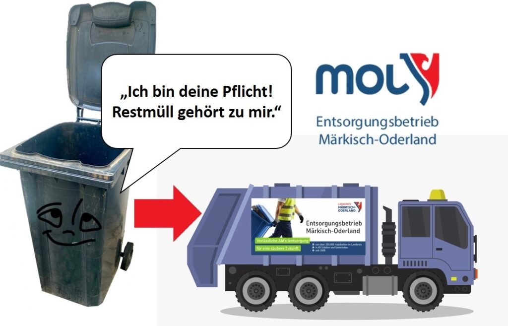 Bild Ich bin deine Pflicht. Restmüll gehört zu mir.