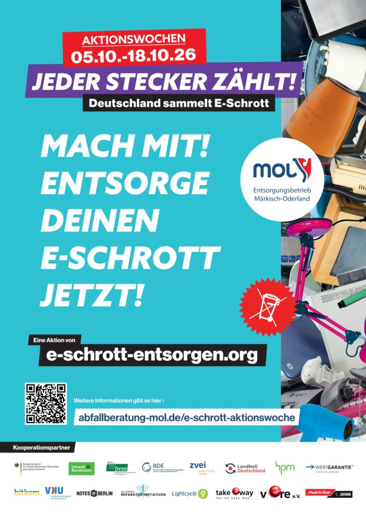 Plakat Aktionswochen 05.10.-18.10.2026 Jeder Stecker zählt!